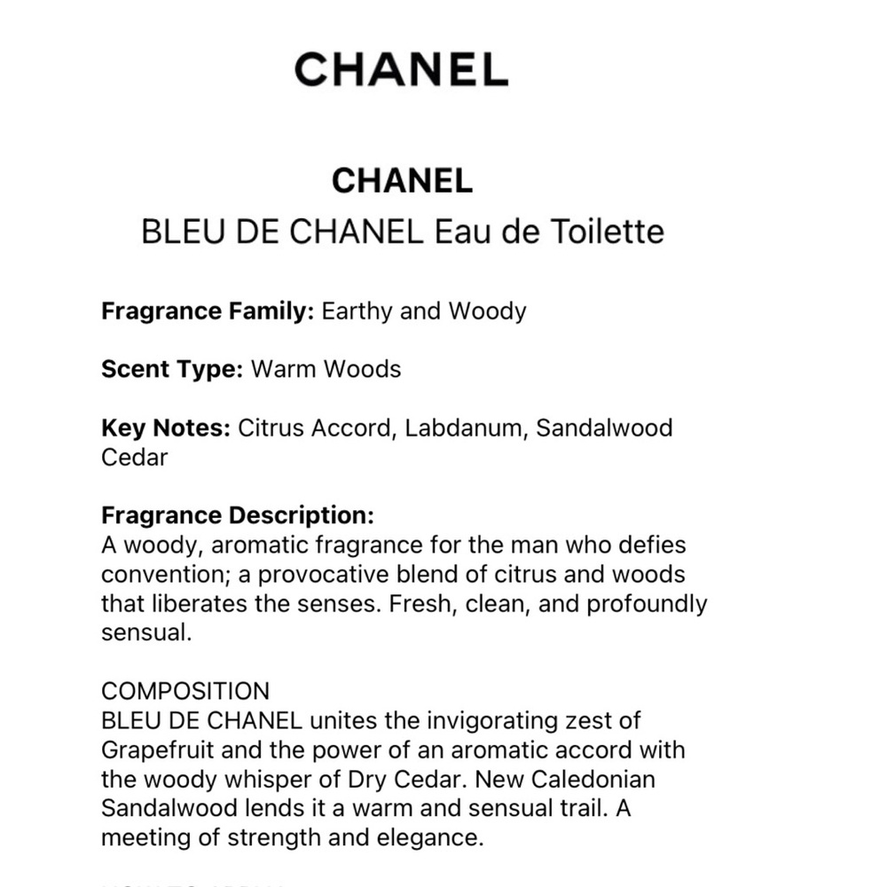 CHANEL Bleu de Chanel - 4pc. Samples - Picture 3 of 8